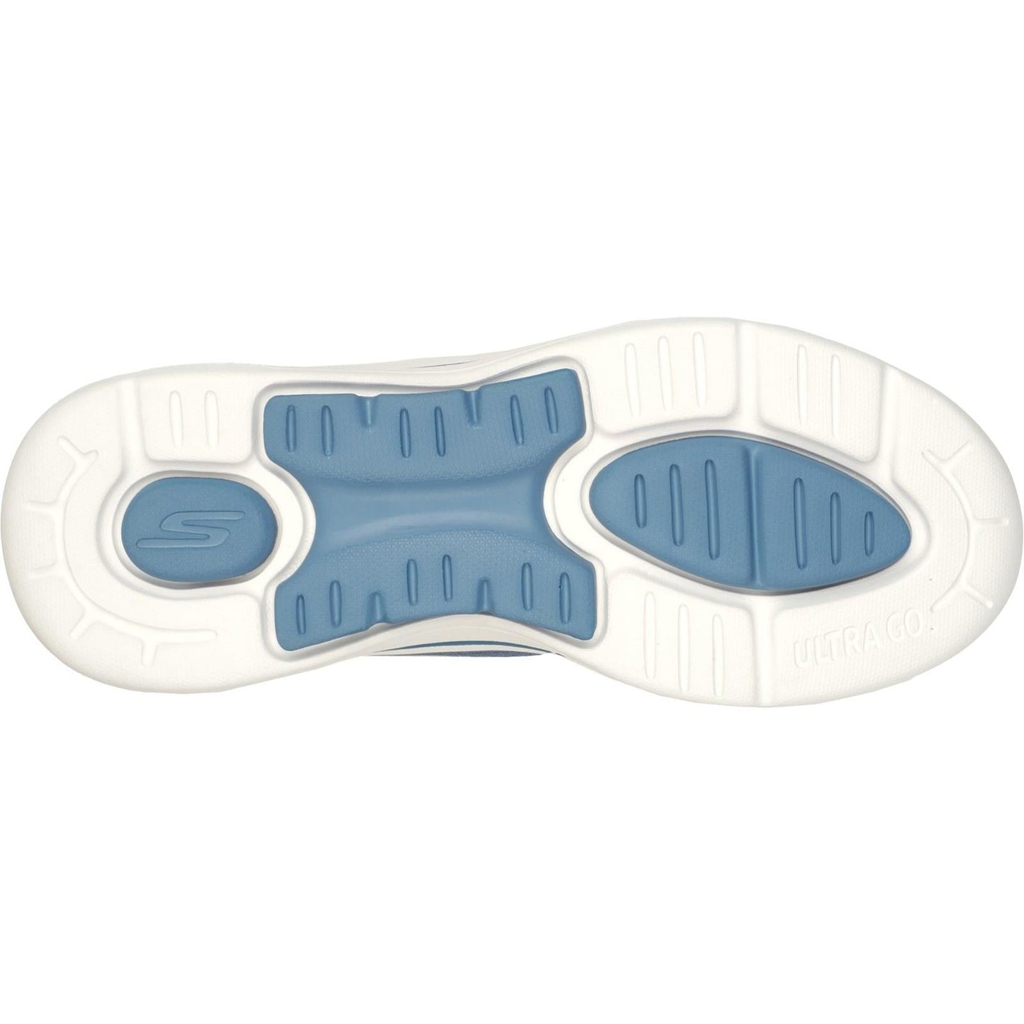 Women's Wide Fit Skechers 124404 Go Walk Arch Fit Motion Breez Trainers