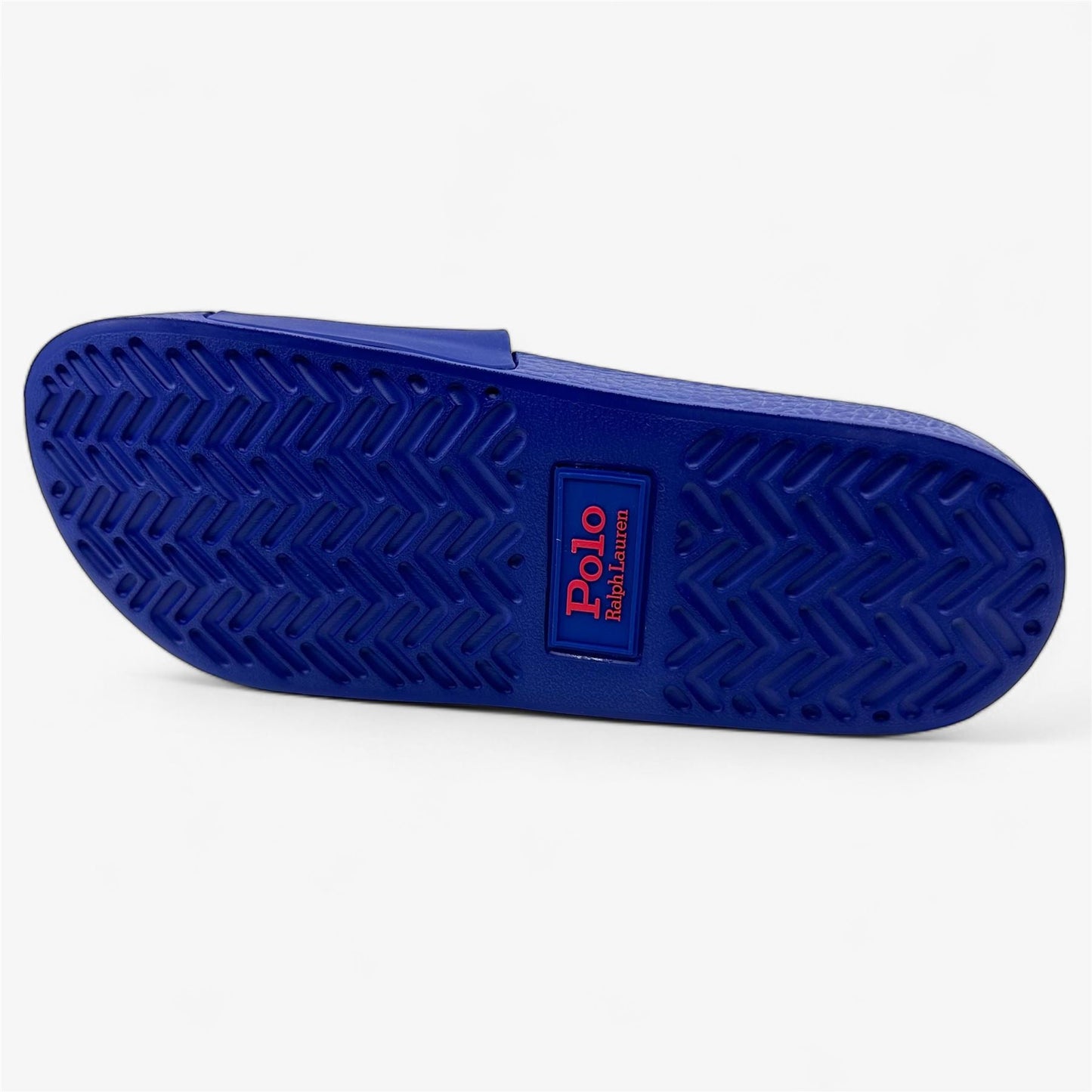 Ralph Lauren Slide SN SLI Navy Blue Red Mens Sandal Big Pony Slide