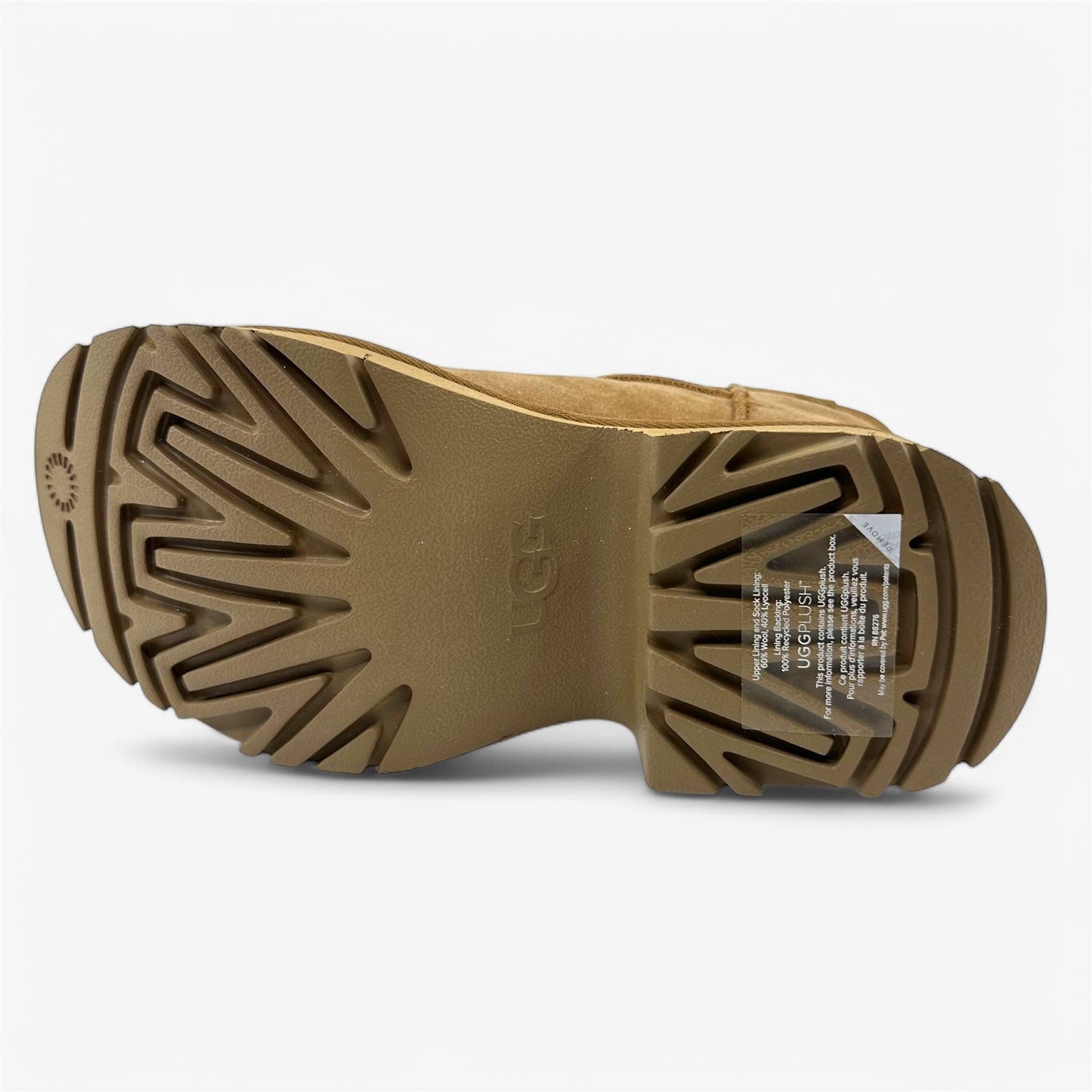 UGG Classic Ultra Mini New Heights Chestnut Womens Size 7 Boot Platform