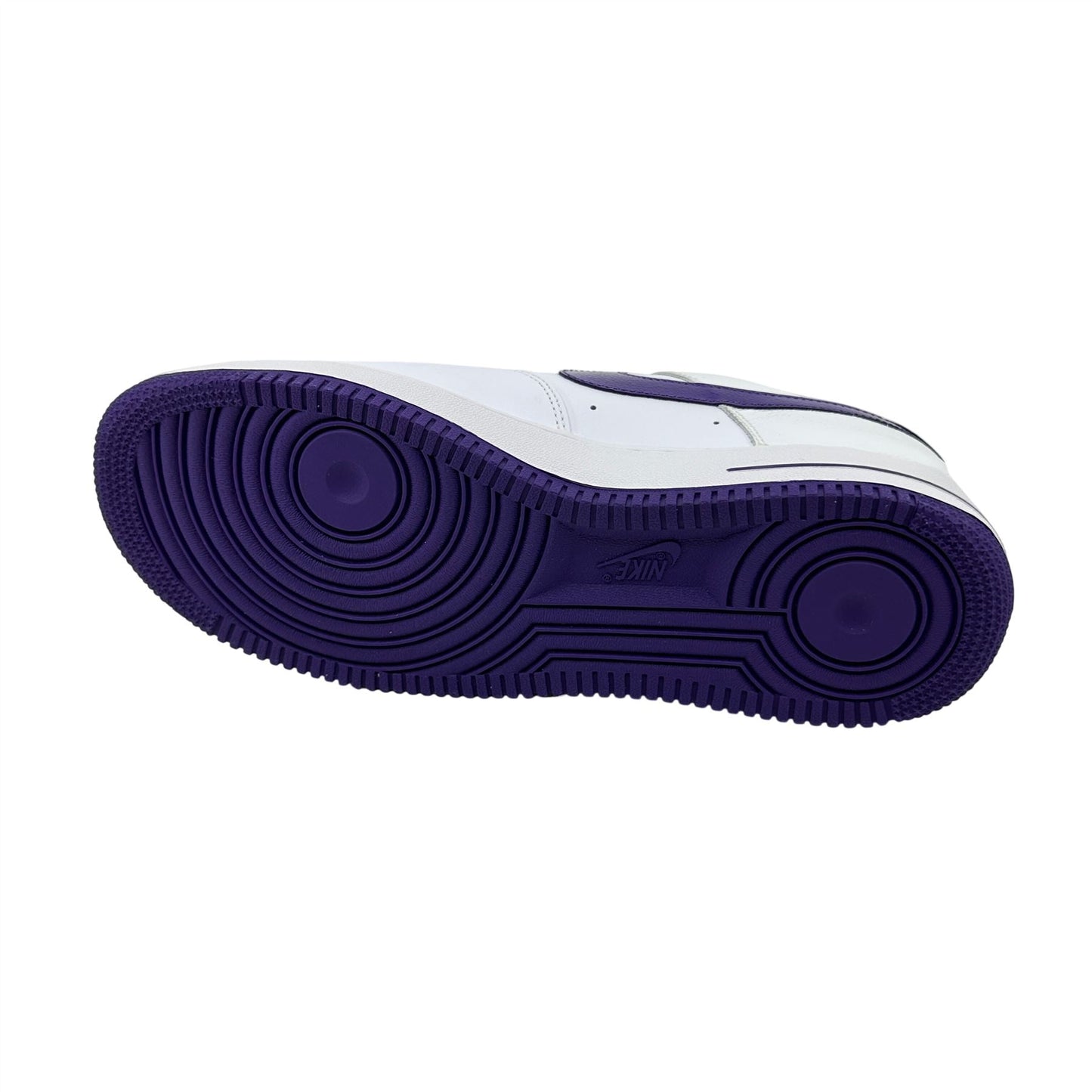 Nike Air Force 1 '07 White Club Purple Mens Athletic Sneaker