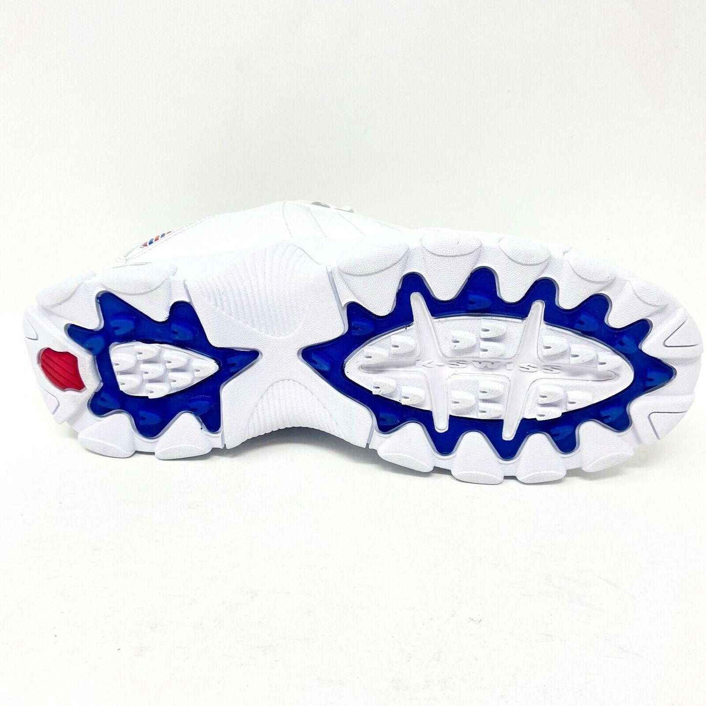 K Swiss ST329 Heritage White Classic Blue Red Womens Casual Sneaker 95824 130