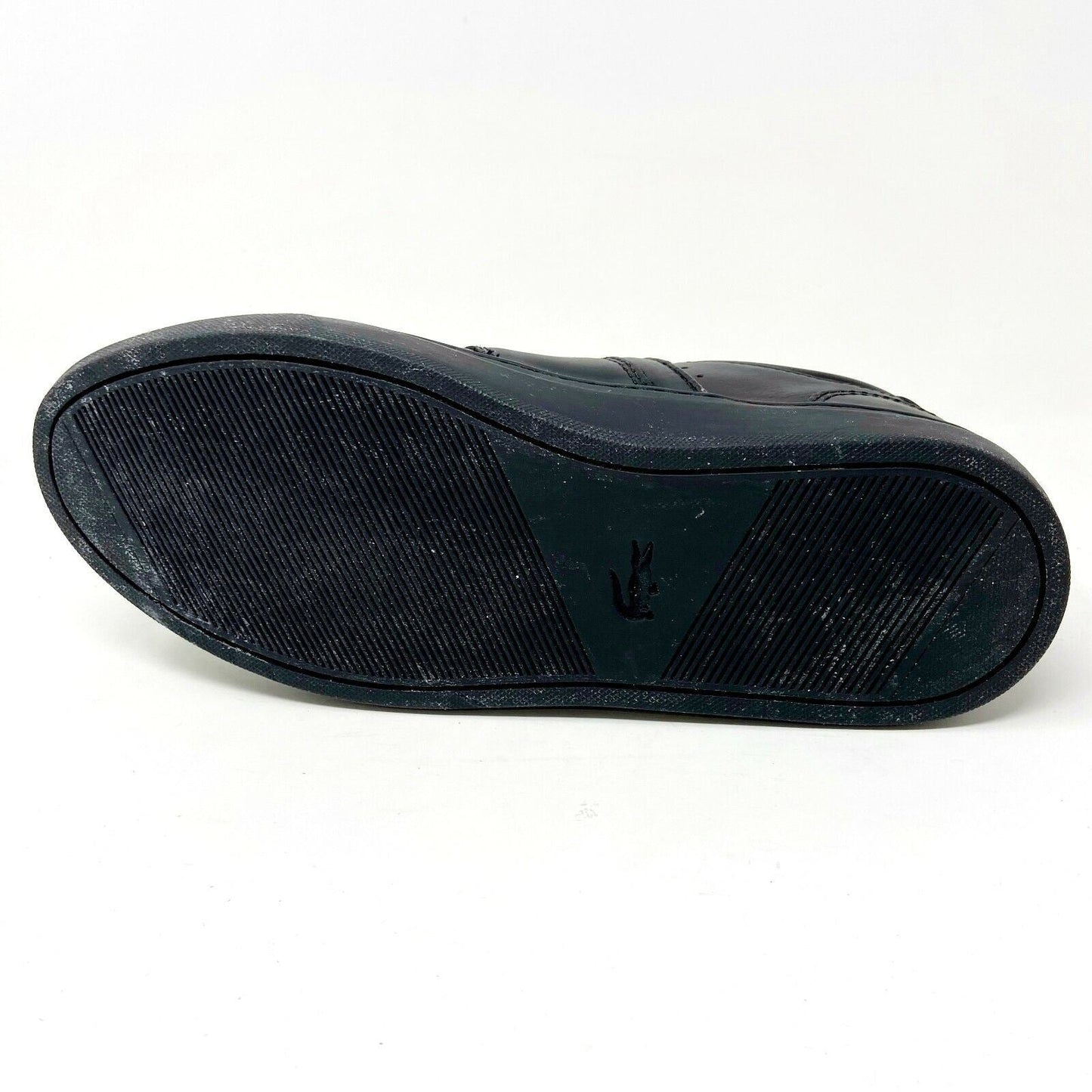 Lacoste Courtline 120 1 US CMA Leather Synthetic Black Mens Size 7 Sneakers