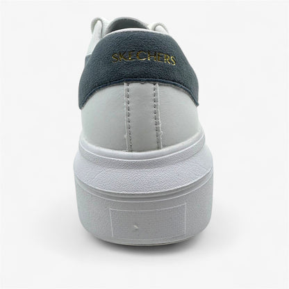 Skechers Cordova Classic Best Behavior White Blue Womens Athletic Sneaker