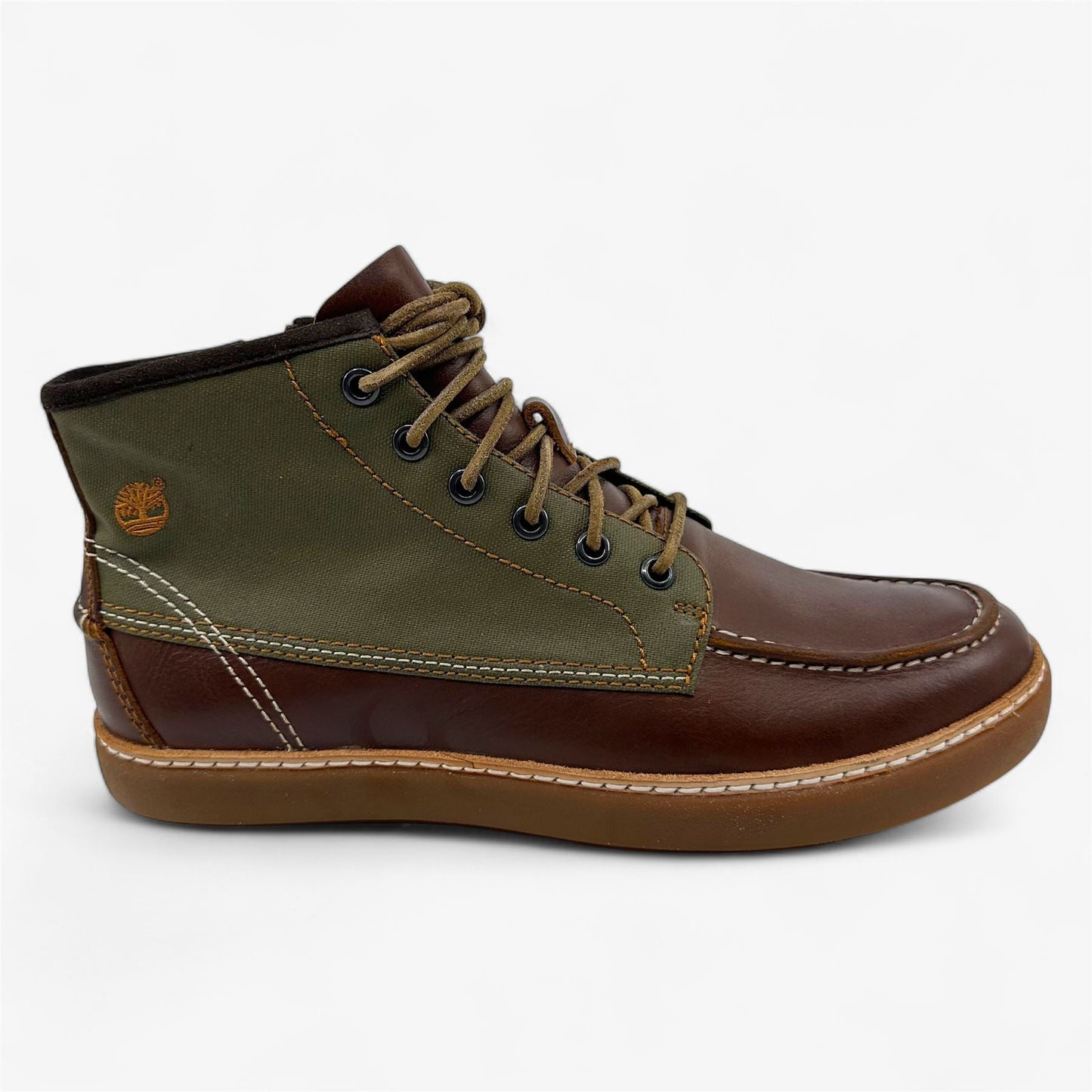 Timberland Hudston Brown Olive Green Mens Boot Chukka