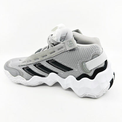 Adidas Exhibit B Mid Gray White Womens Size 8 Basketball Sneakers GY8983