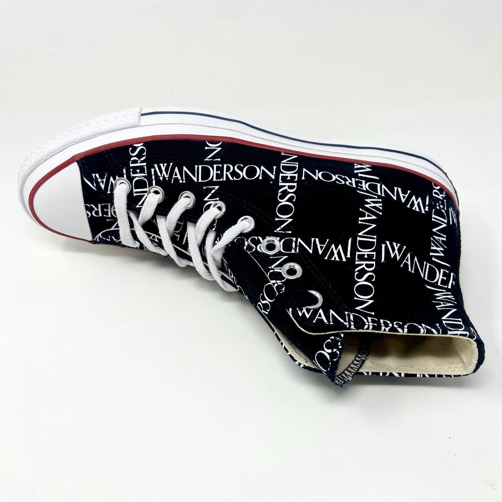 Converse Chuck 70 Hi x JW Anderson Black White Insign Womens Sneakers 160807C