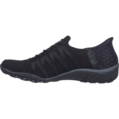 Women's Wide Fit Skechers 100593 Breathe Easy Roll Shoes