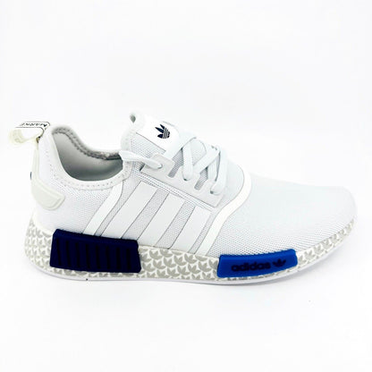 Adidas Originals NMD R1 Cloud White Royal Blue Mens Running Sneakers GY7368