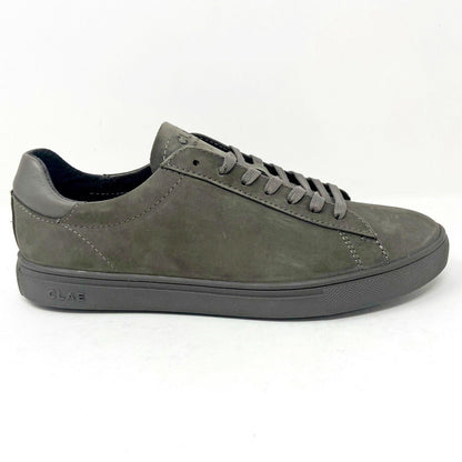 Clae Bradley Dark Charcoal Nubuck Mens Premium Casual Sneakers