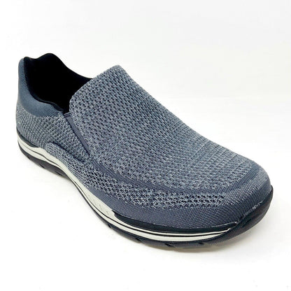 Skechers Expected Gomel Gray Mens Size 8 Relaxed Fit Memory Foam Sneakers