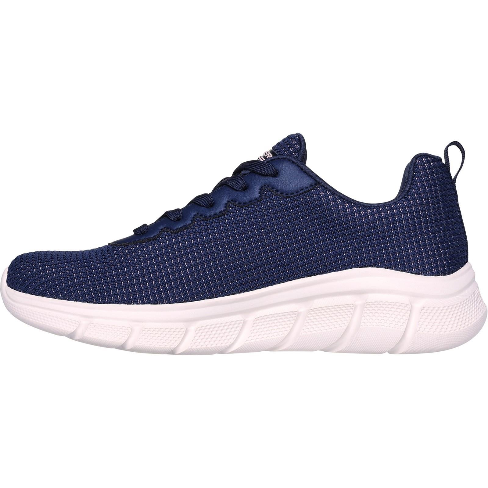 Women's Wide Fit Skechers 117346 Bobs Sport B Flex Visionary Essence Trainers