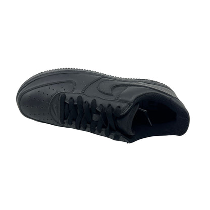 Nike Air Force 1 Triple Black Womens Athletic Vintage Sneaker