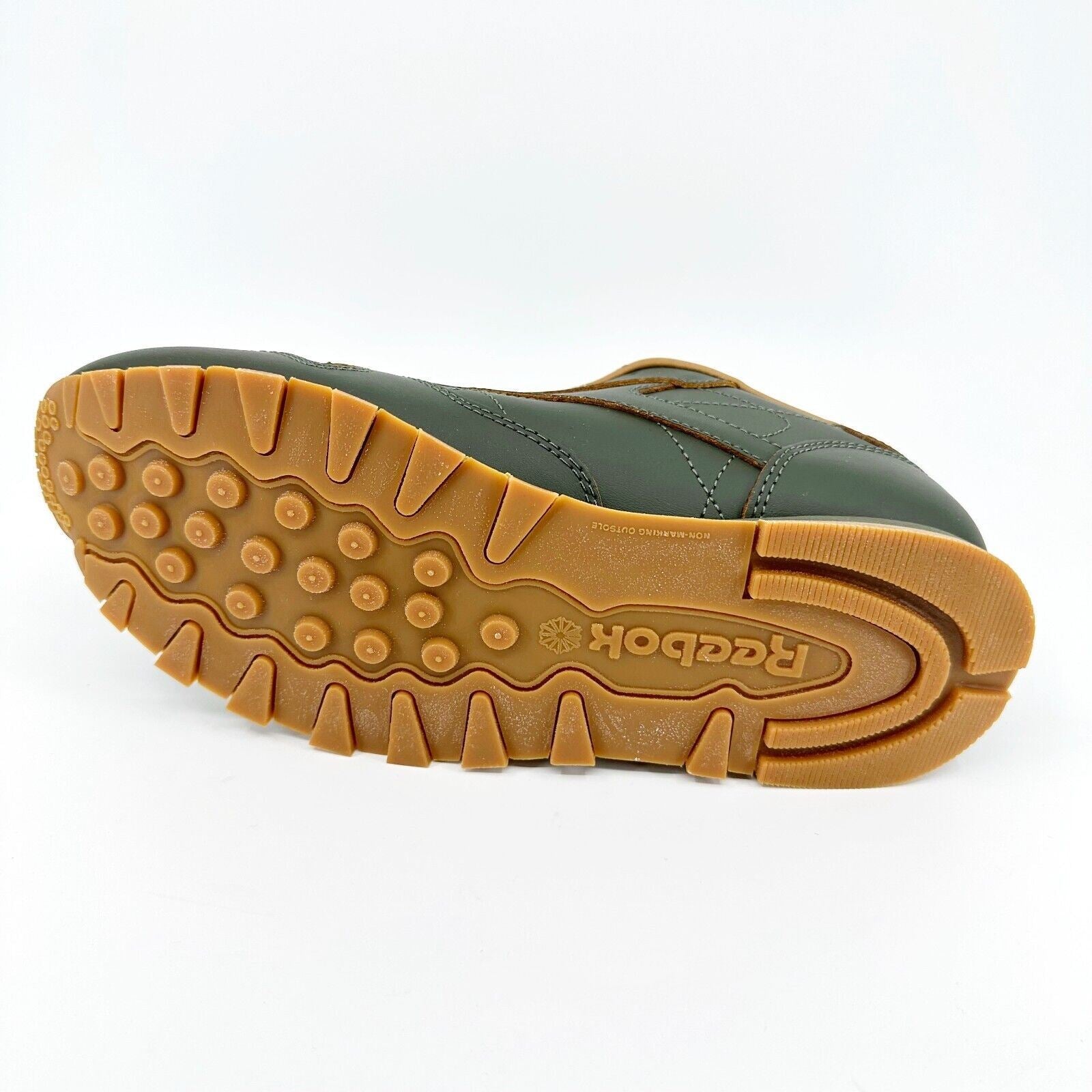 Reebok Classic Leather x Kendrick Lamar Olive Green Gum Kids Sneakers BS7499