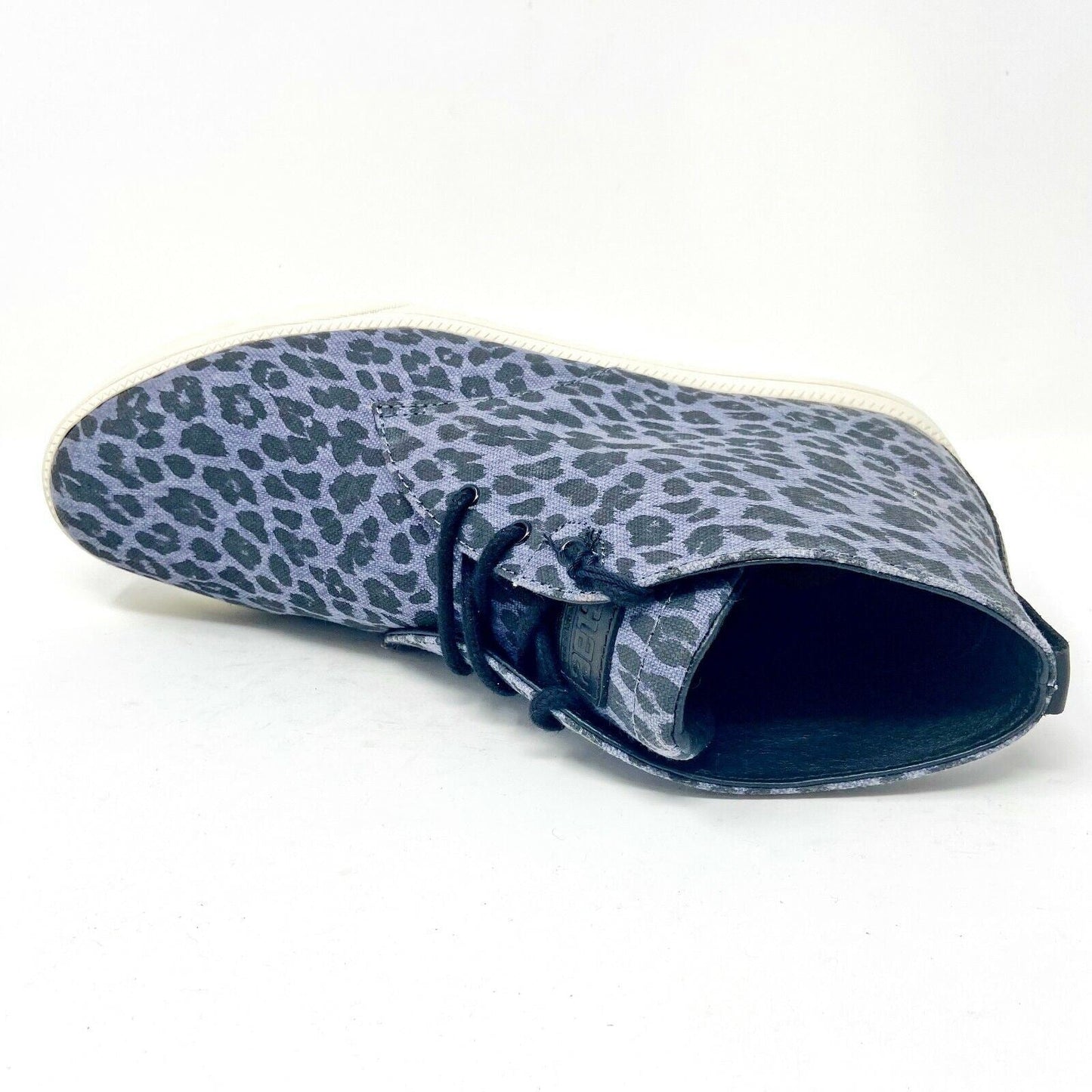 Clae Strayhorn Textile Deep Navy Leopard Mens Size 8 Mid Casual Sneakers