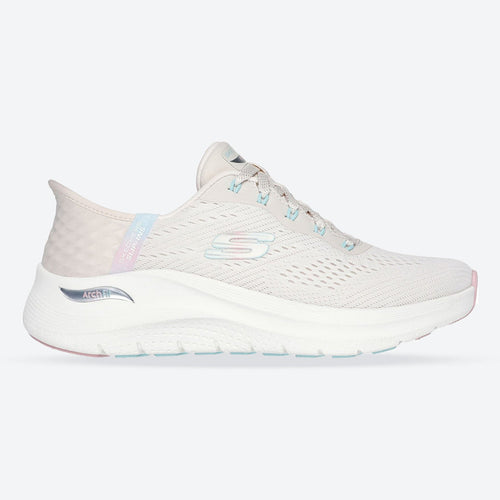 Women's Wide Fit Skechers 150066 Slip-ins Arch Fit 2.0 Easy Chic Trainers