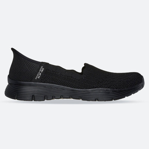 Women's Wide Fit Skechers 158980 Slip-ins Seager Believe It Shoes