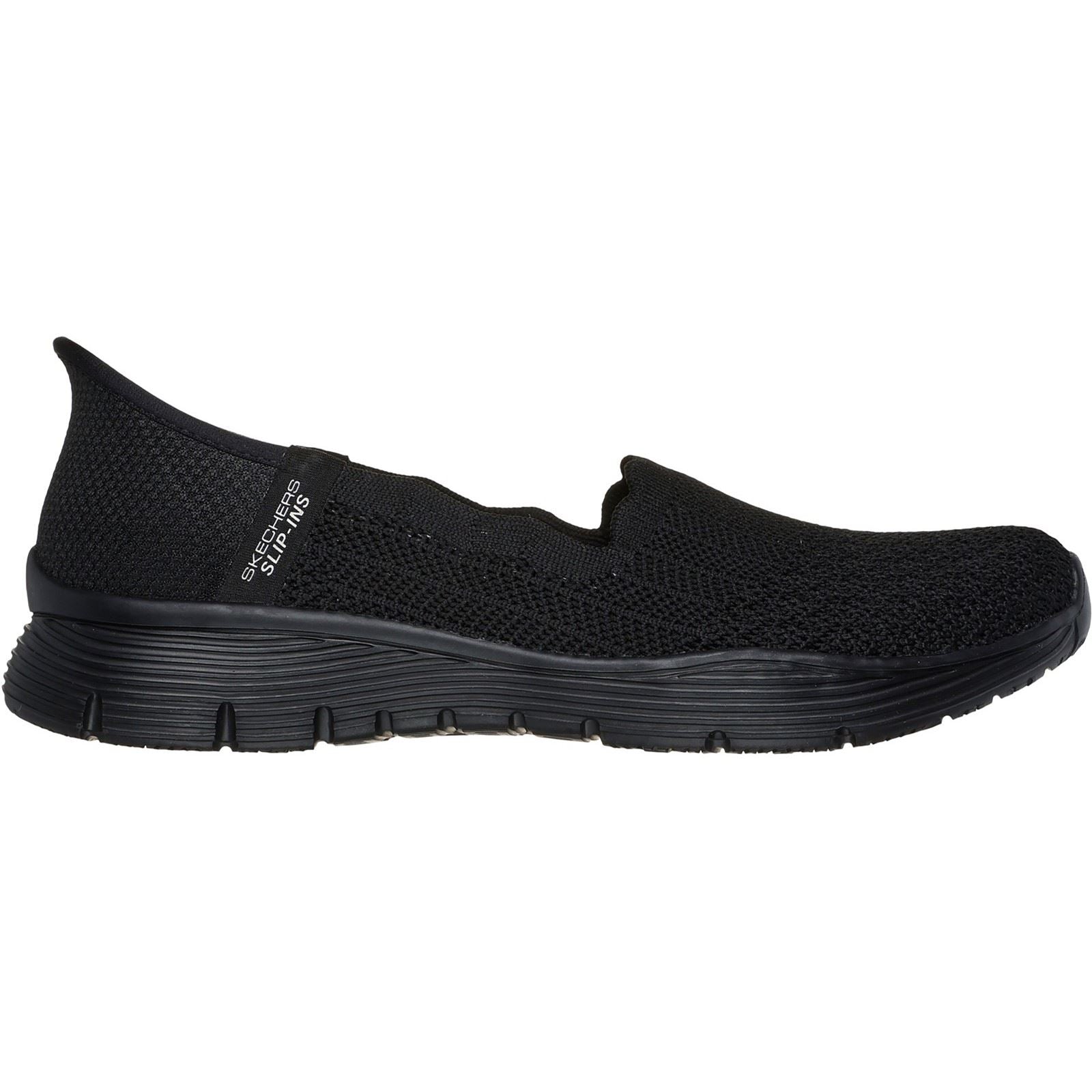Women's Wide Fit Skechers 158980 Slip-ins Seager Believe It Shoes