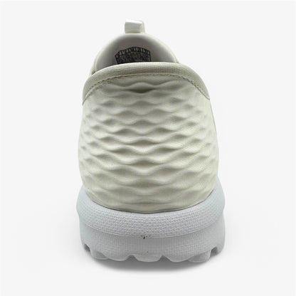 Skechers Go Walk Travel Milan Off White Womens Athletic Sneaker