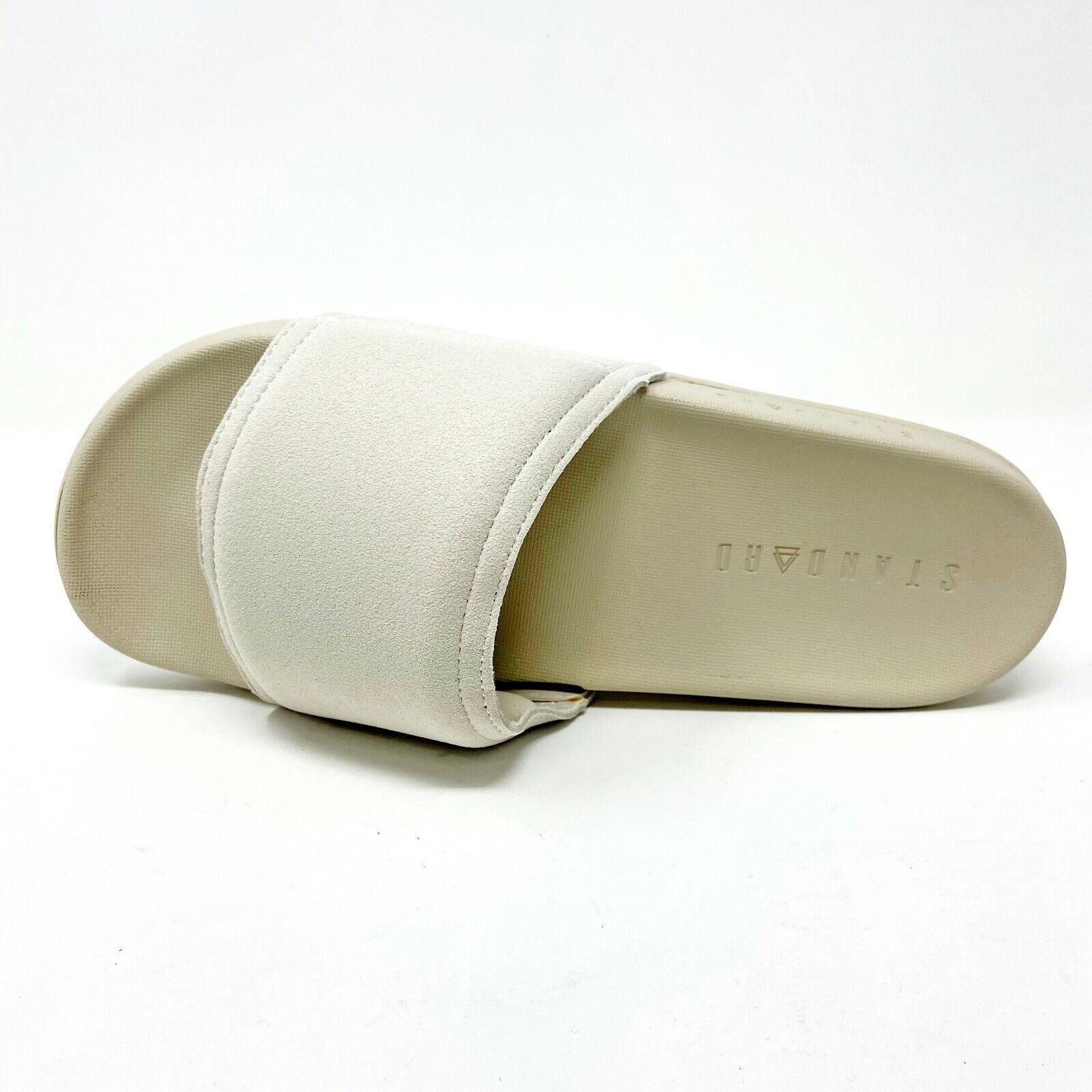 STNDRD Standard Los Angeles Monaco Suede Beige Mens Comfort Slides Sandals