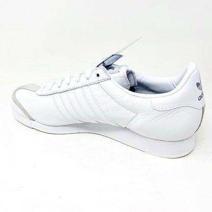 Adidas Originals Samoa Leather White Gray Mens Retro Leather Sneakers 133759
