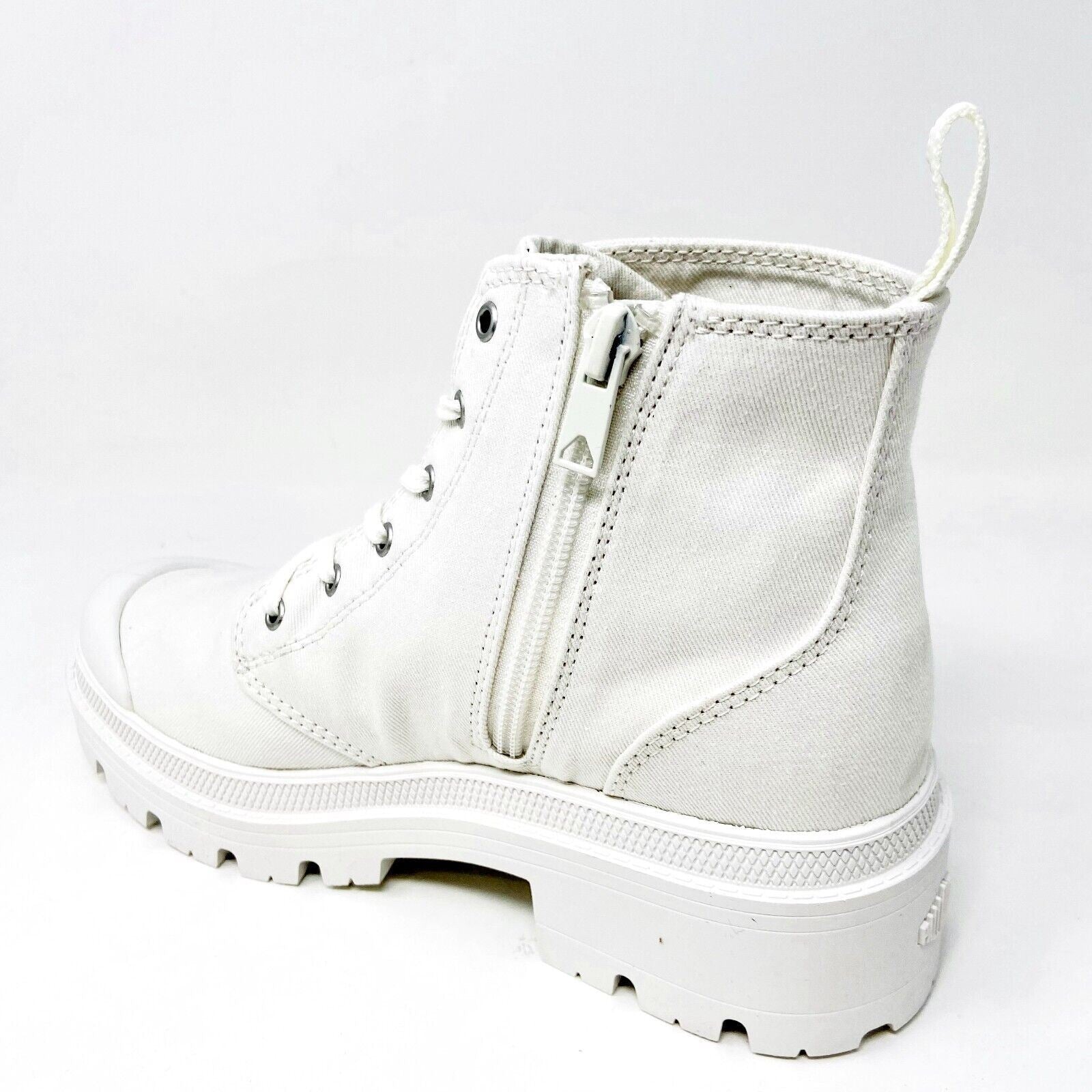 Palladium Pallabase Twill Star White Womens Platform Boots 96907 116