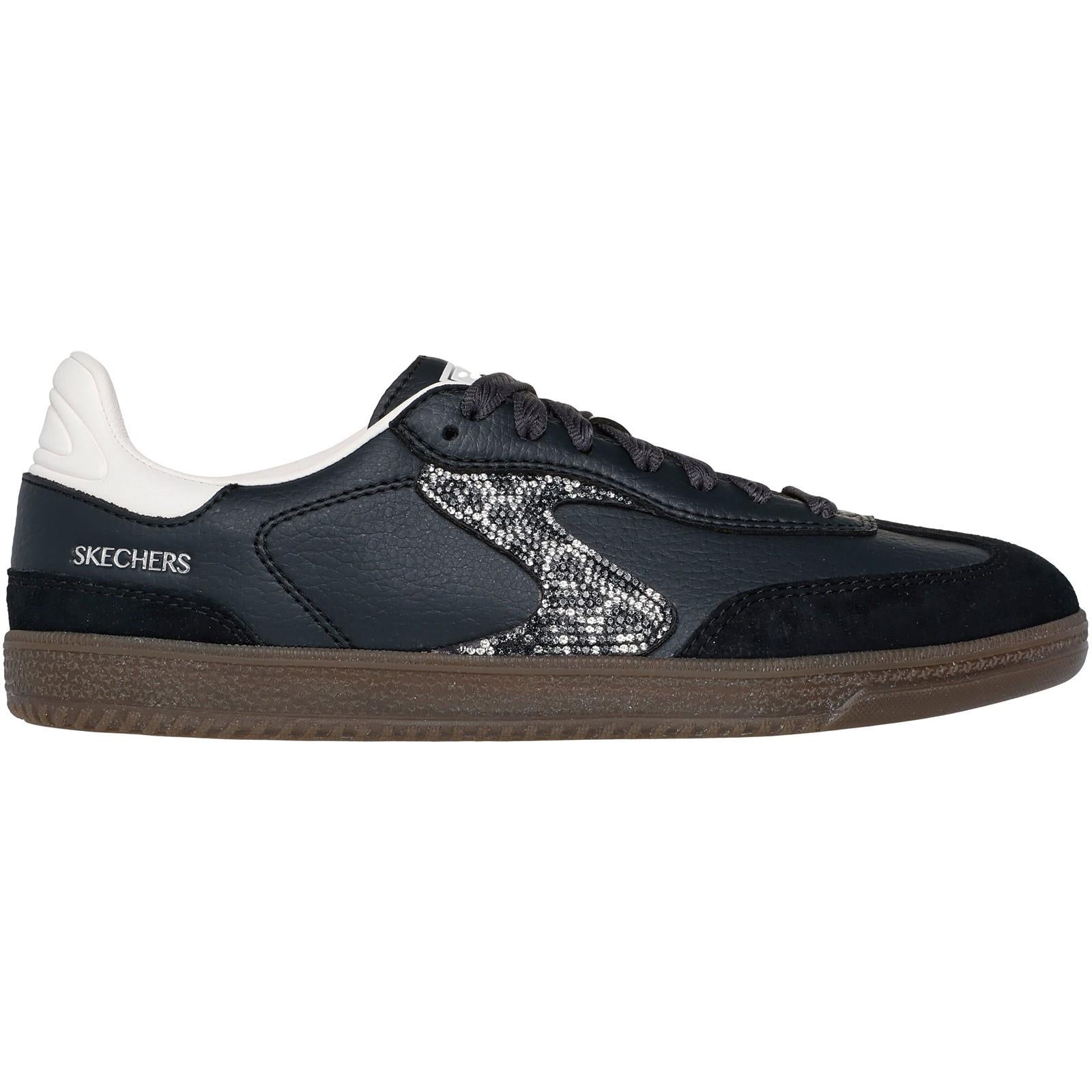 Women's Wide Fit Skechers 185239 Hotshot Shimmering Spots Trainers