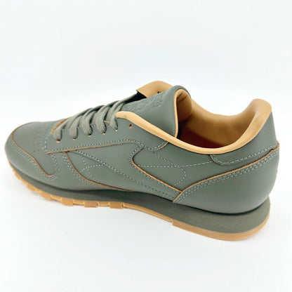 Reebok Classic Leather x Kendrick Lamar Olive Green Gum Kids Sneakers BS7499