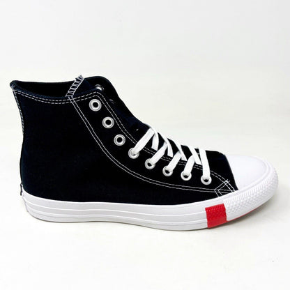 Converse CTAS Hi Logo Play Black University Red Mens Casual Shoes 166734C