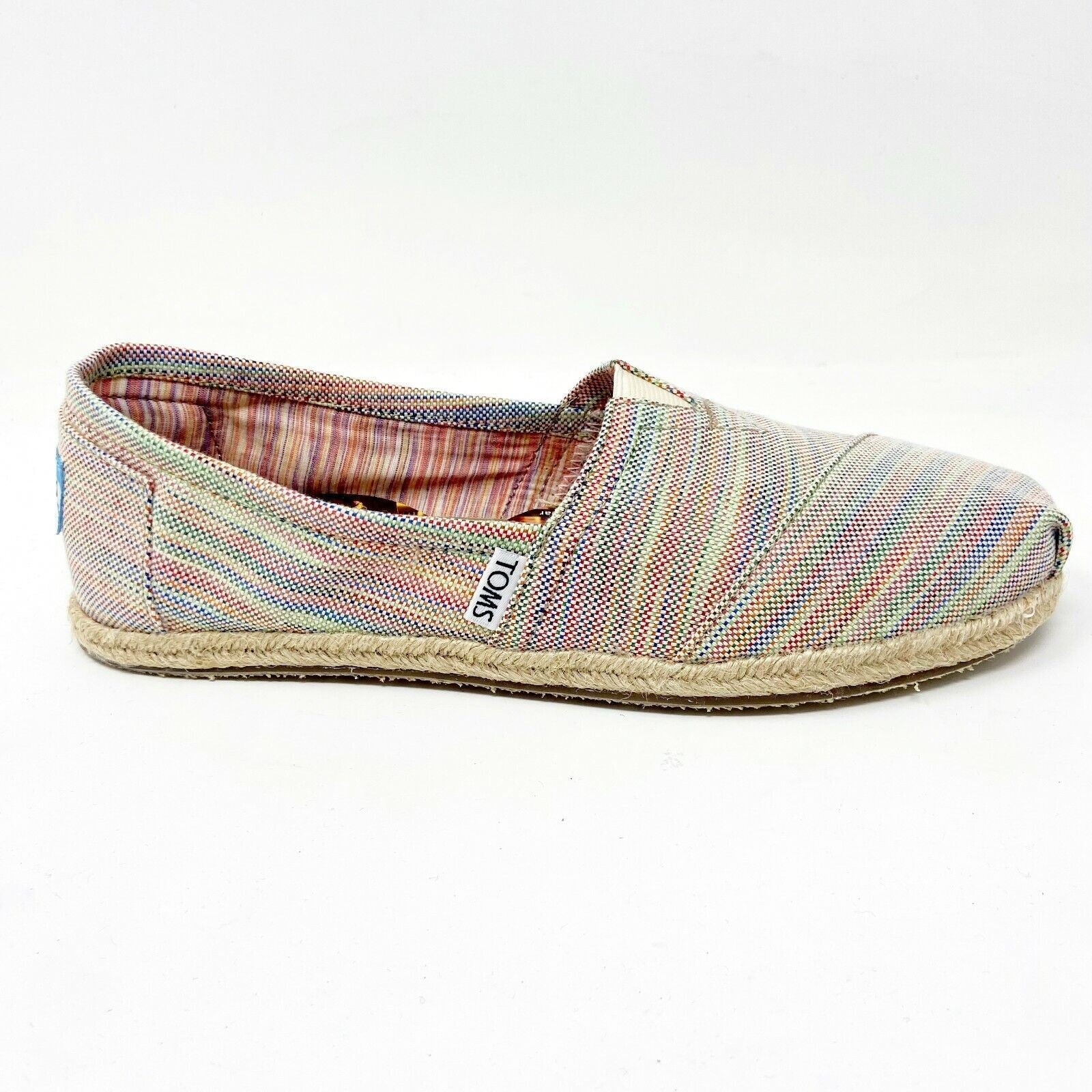 Toms Classics Baxter Womens Slip On Casual Canvas Flat Shoes
