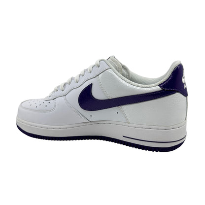 Nike Air Force 1 '07 White Club Purple Mens Athletic Sneaker