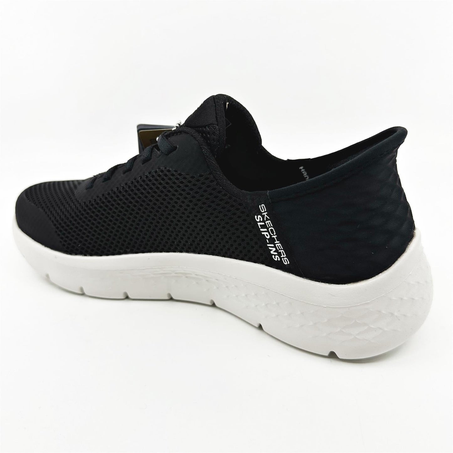 Skechers Go Walk Flex Grand Entry Black White Womens Athletic Sneaker