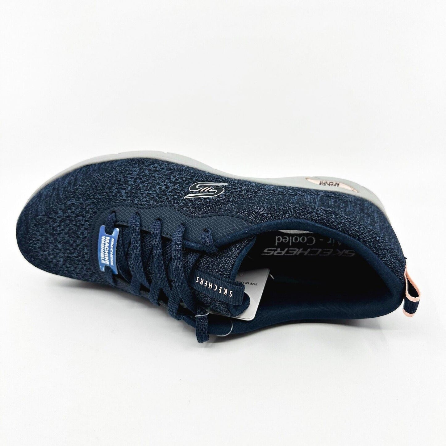 Skechers Arch Fit Refine Lavish Wish Navy Womens Size 6.5 Athletic Sneakers