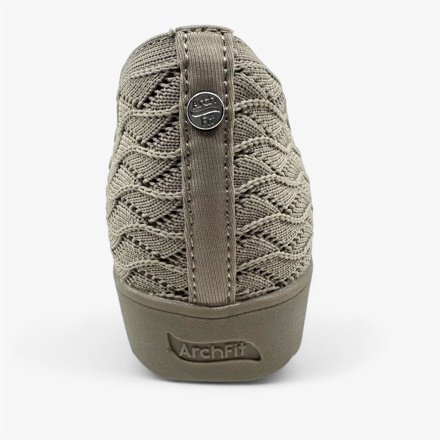 Skechers Arch Fit Cleo Wedge Carefree Breeze Taupe Womens Casual Slip-On