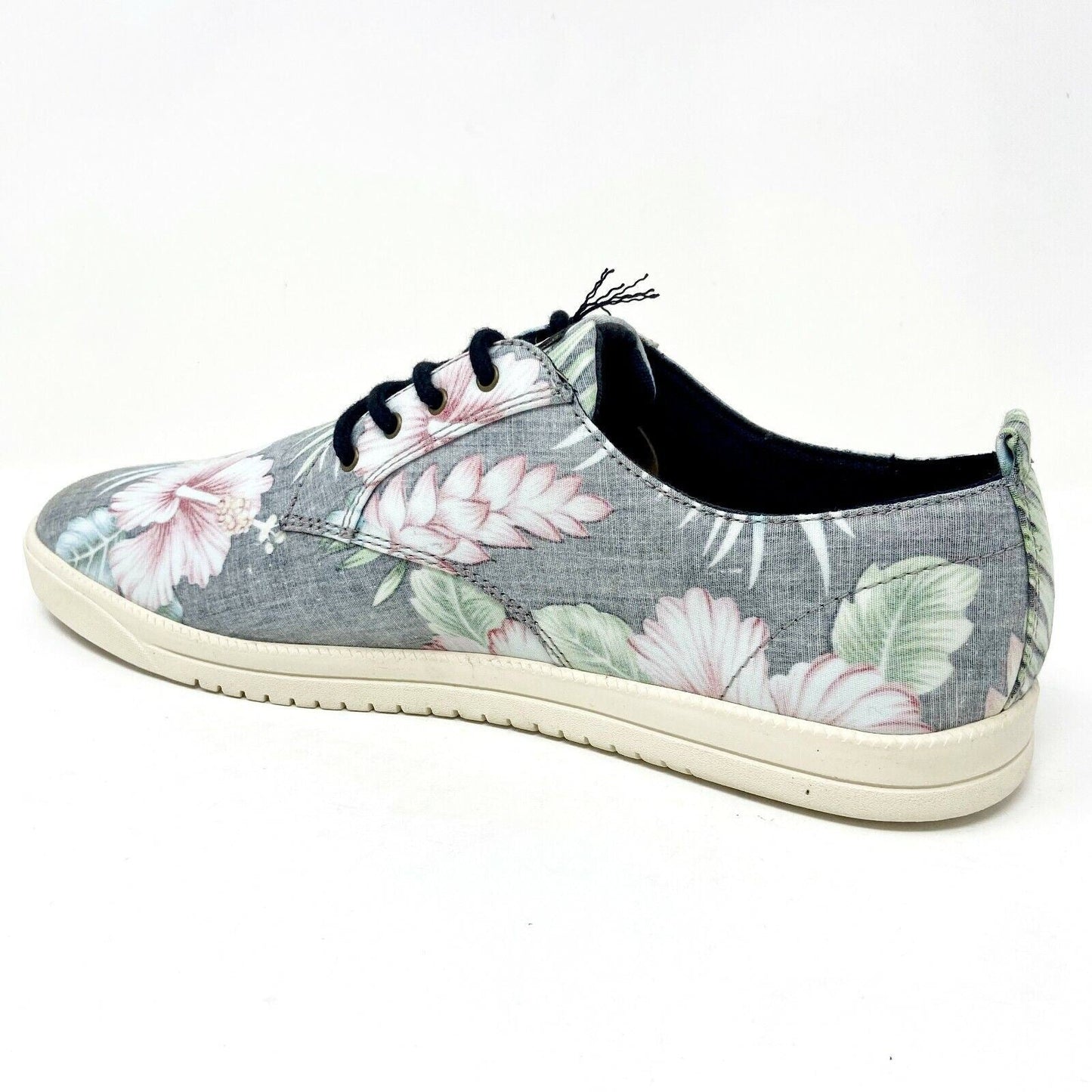 Clae Ellington Textile Black Floral Hawaiian Canvas Mens Premium Casual Sneakers