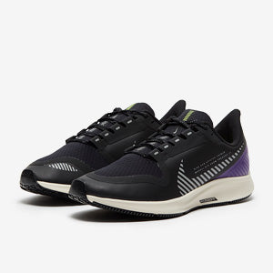 Nike Womens Pegasus 36 Shield -  Black/Silver-Desert Sand