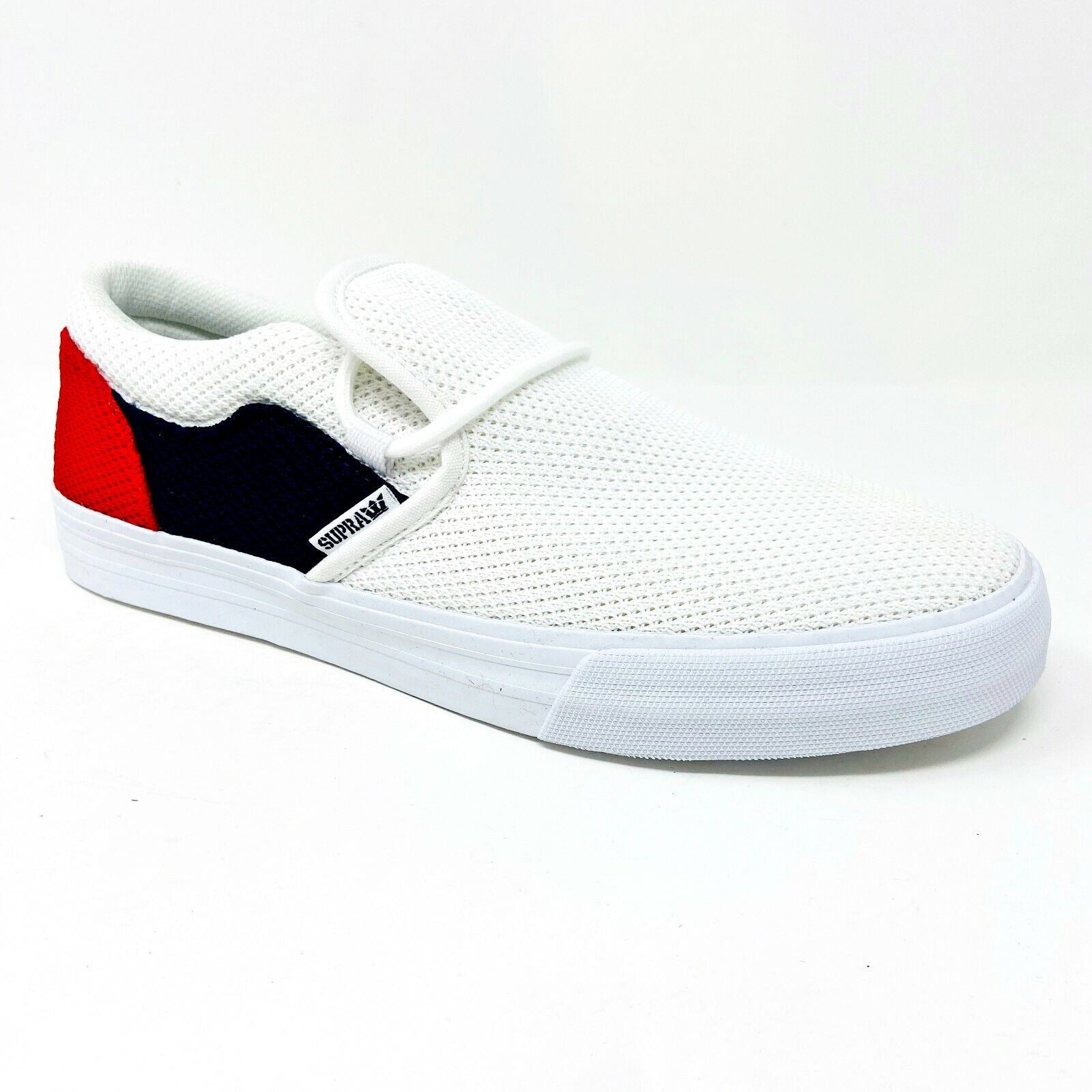 Supra Cuba White White Mens Size 8 Skate Sneakers 08105 101