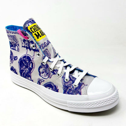 Converse Chinatown Market Chuck 70 Hi White Purple Batman Mens Sneakers 167512C