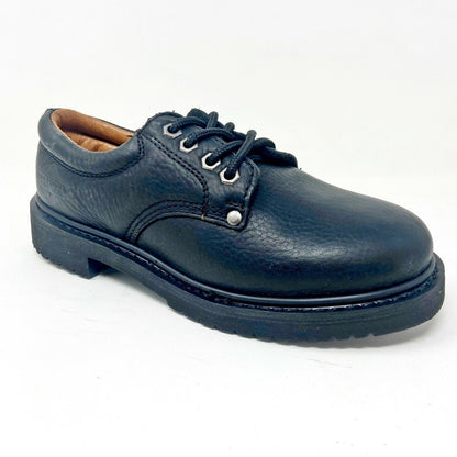 Bonanza Black Leather Mens Slip Resistant Casual Work Boots BA415