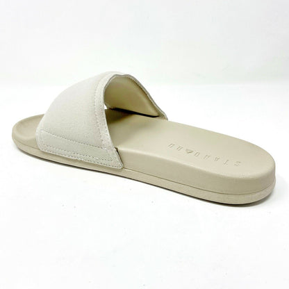 STNDRD Standard Los Angeles Monaco Suede Beige Mens Comfort Slides Sandals