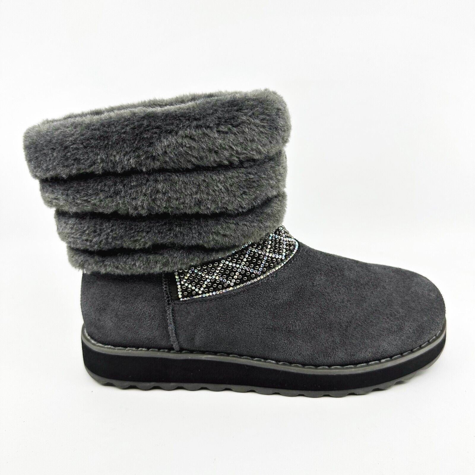 Skechers Keepsakes 2.0 Casual Day Charcoal Womens Size 5 Winter Comfort Boots