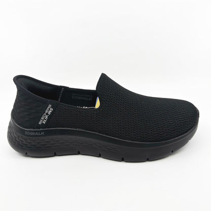 Skechers Go Walk Flex Relish Black Womens Wide Slip On Sneakers