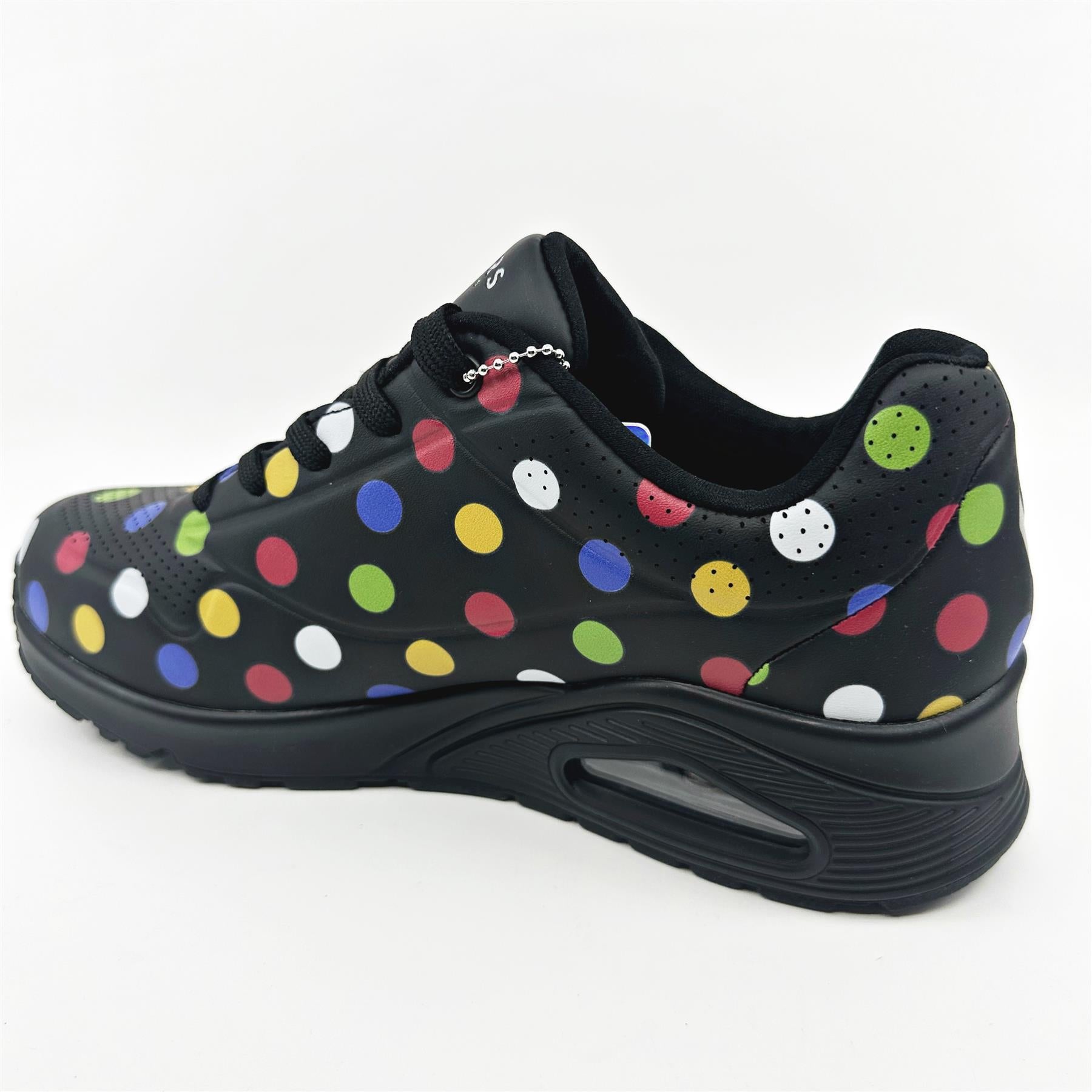 Skechers Uno Splatted Air Black Multi Womens Athletic Sneakers