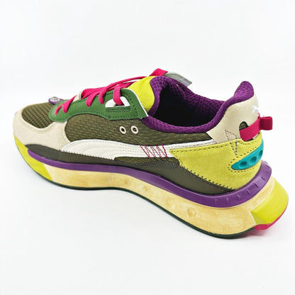 Puma Wild Rider Last Hunt Gray Pale Khaki Citronelle Mens Sneakers 383418 01