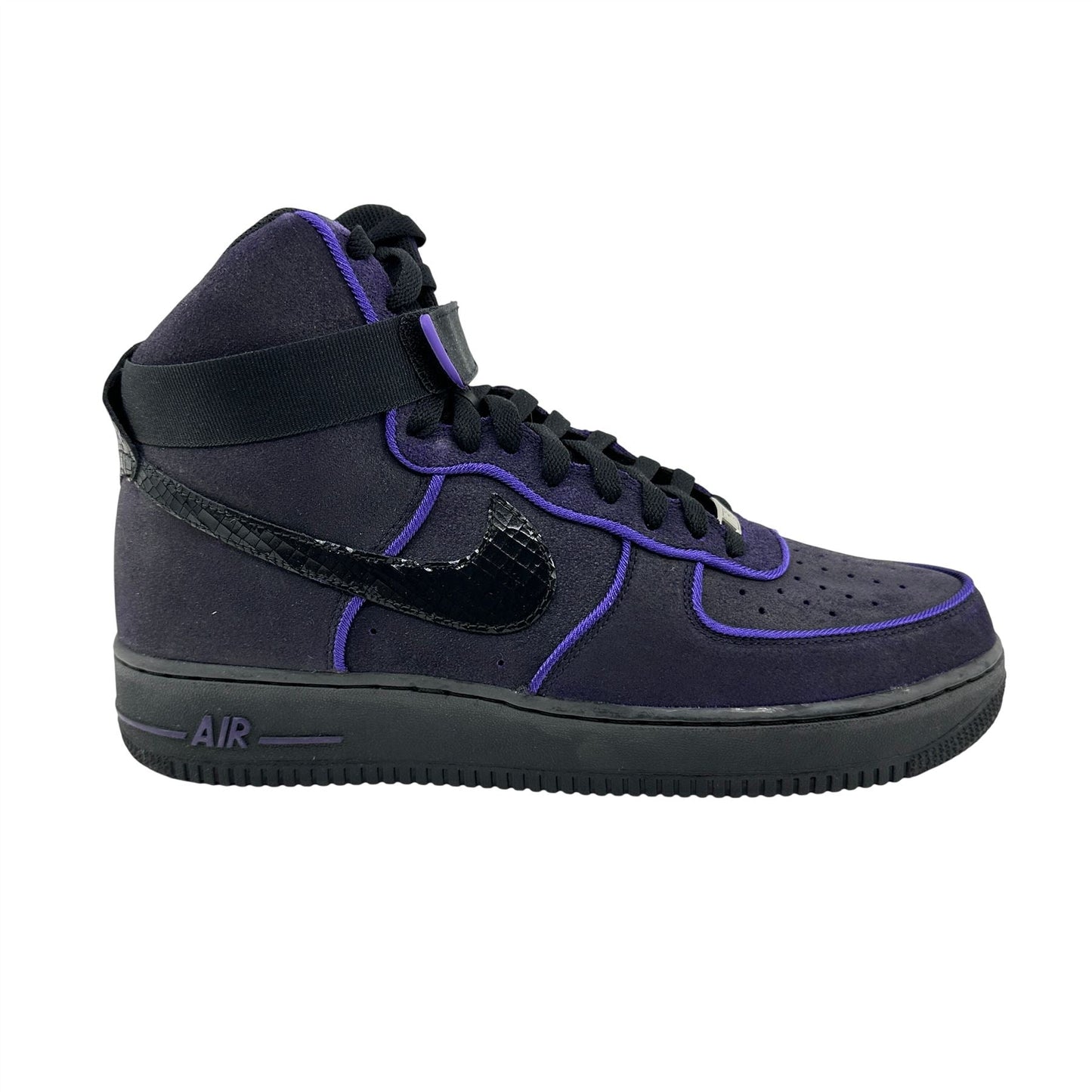 Nike Air Force 1 High '07 Black Court Purple Mens Athletic Sneaker