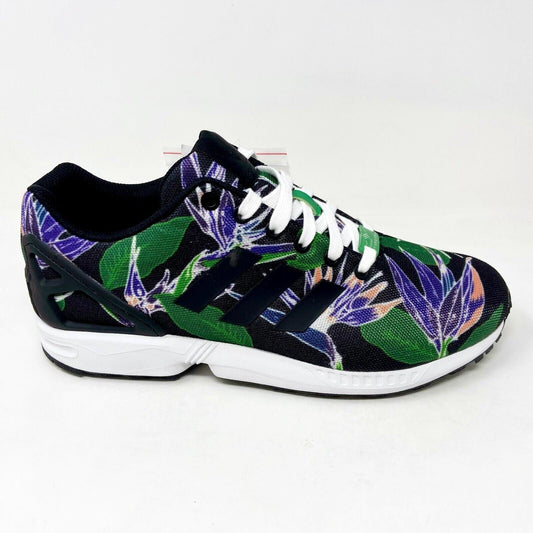 Adidas Originals ZX Flux Torsion Hawaiian Black White Mens Running Shoes B34518