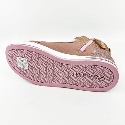 Skechers Shoutouts Starry Alighned Rose Gold Kids Girls Size 3 Sneakers