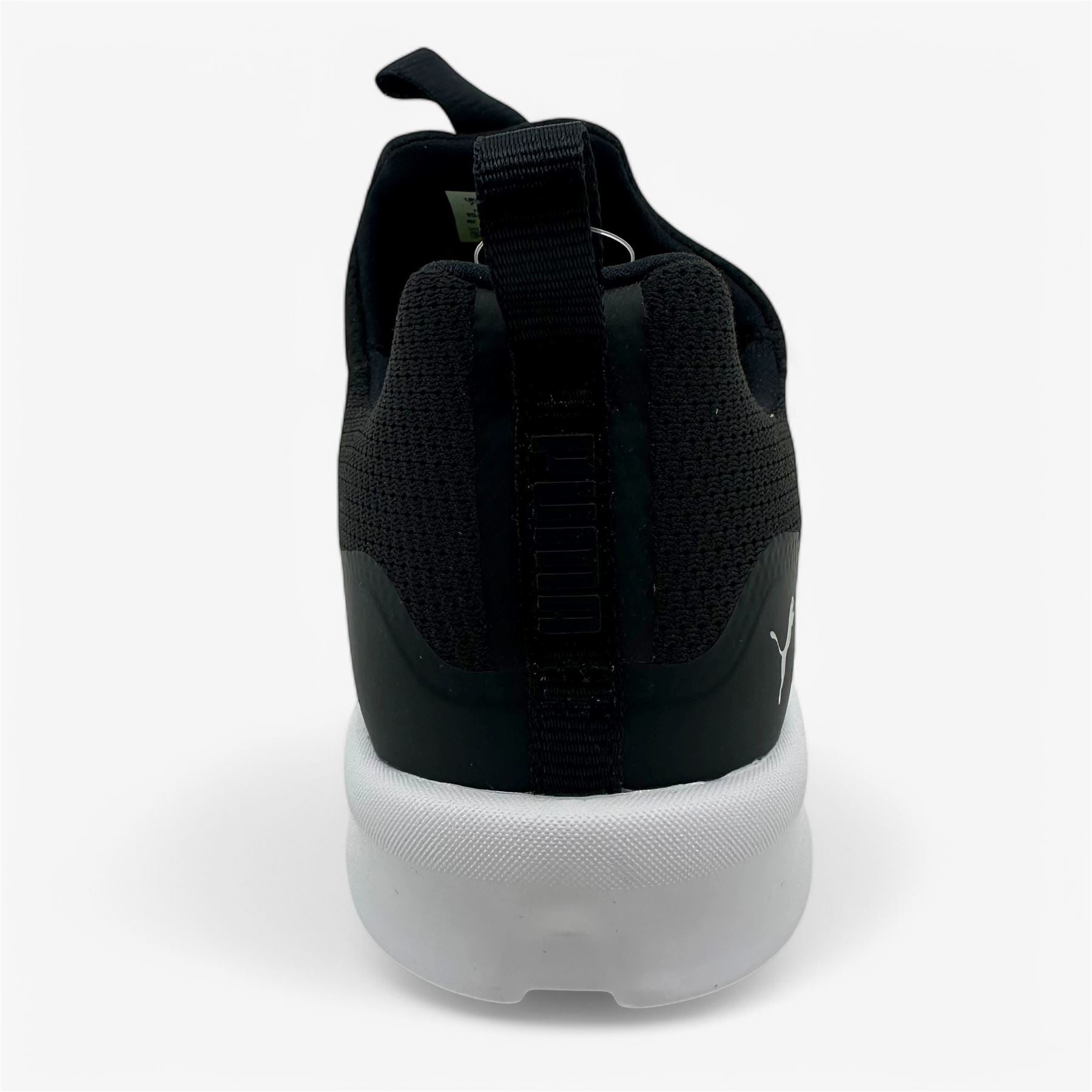 PUMA Laguna Fusion Slip On Black Silver Womens Spikeless Golf Shoes