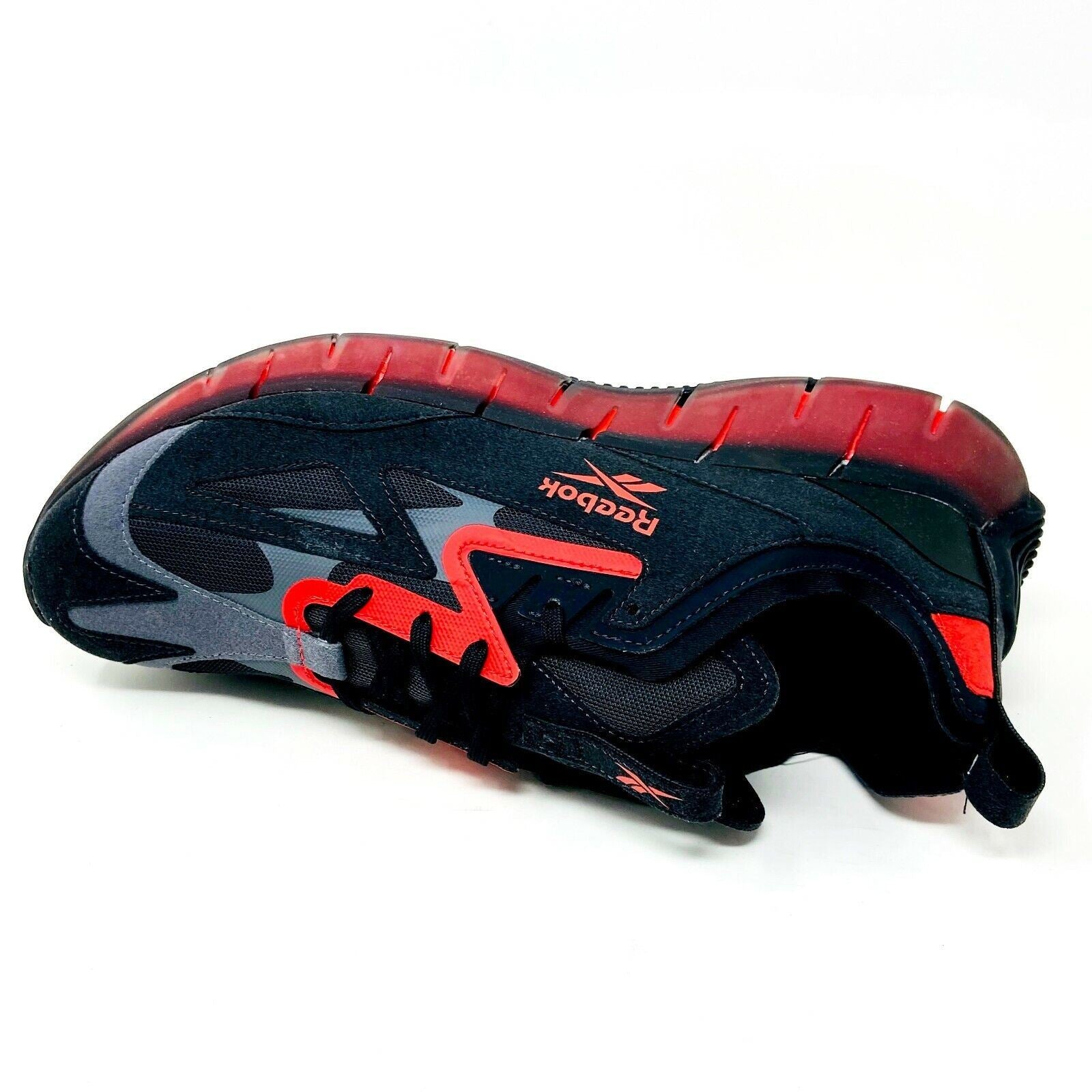Reebok Zig Kinetica Concept Type 2 Black Red Mens Running Sneakers FW5734