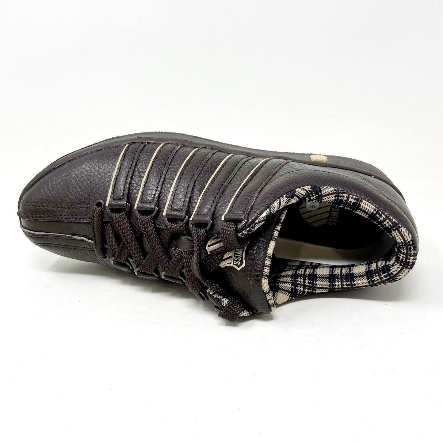K-Swiss Classic LXP Chocolate Brown Leather Mens Casual Sneakers 01012255