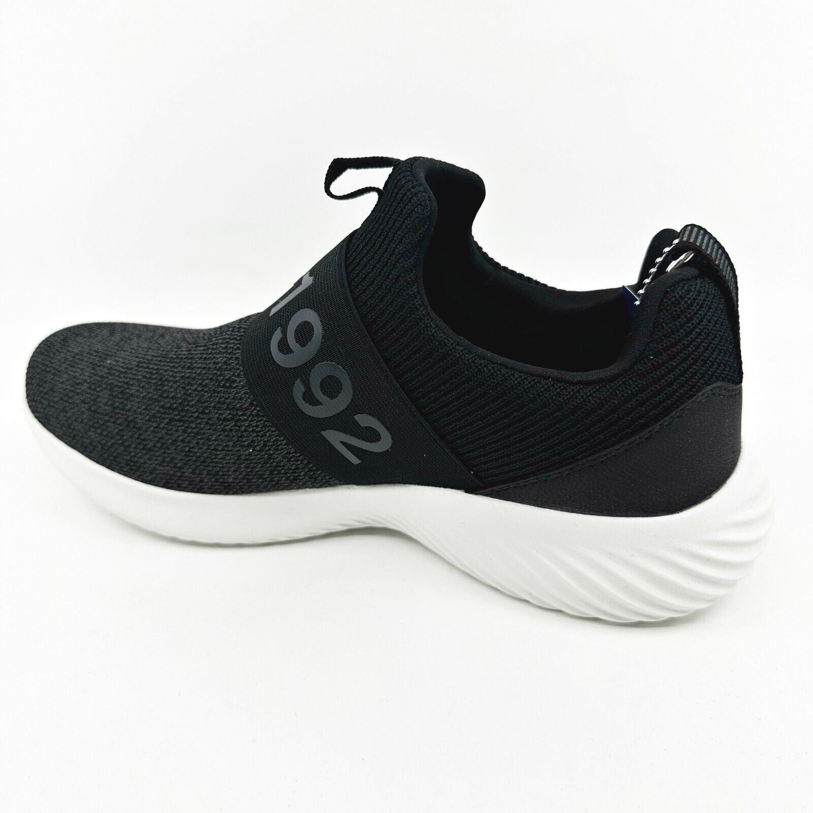 Skechers Bounder Bearko Black White Mens Slip On Sneakers